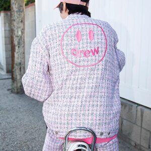 Drew House Boucle Mascot Oversized Trucker Jacket 'Pink'